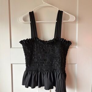 Black and White Striped Tank Top